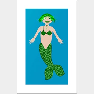 Mermaid Medusa Gothic Fantasy Art Posters and Art